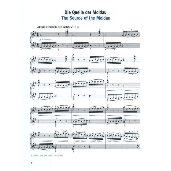 Schott Smetana Die Moldau Easy Piano