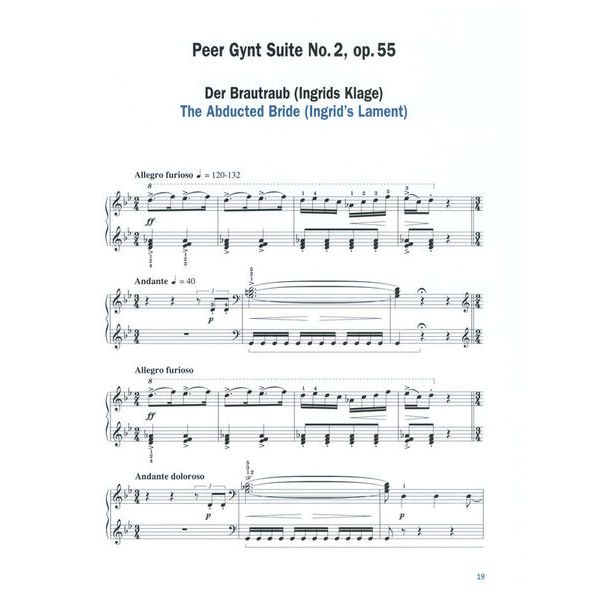 Schott Grieg Peer Gynt Klavier