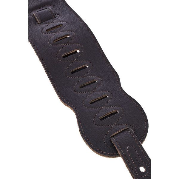 Levys Garment Leather Bass Strap DBR
