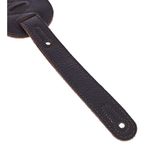 Levys Garment Leather Bass Strap DBR