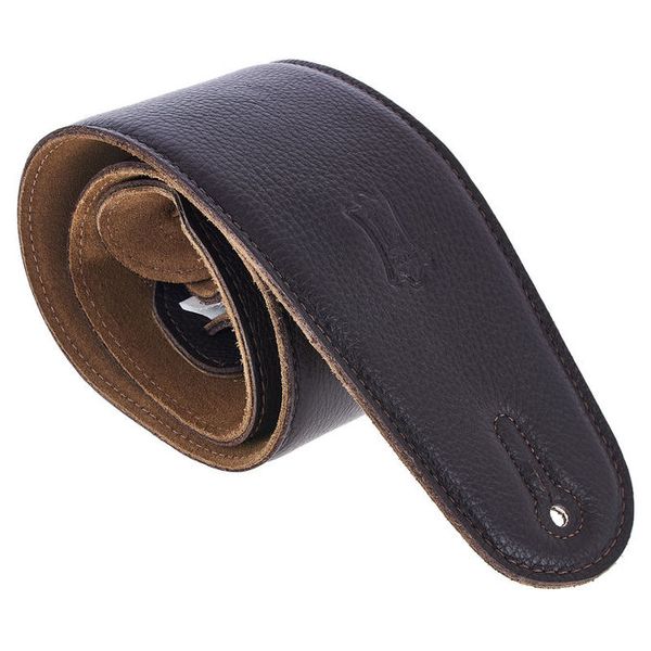 Levys Garment Leather Bass Strap DBR