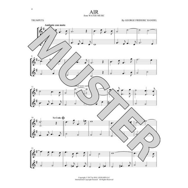 Hal Leonard Classical Themes Two Trumpets