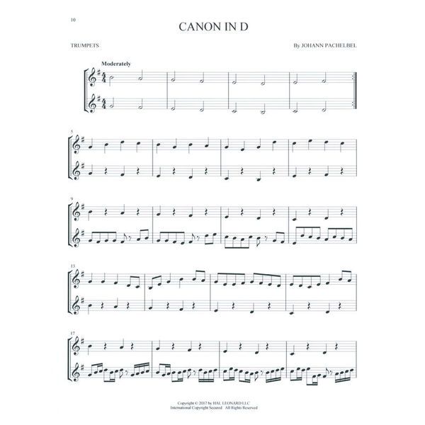 Hal Leonard Classical Themes Two Trumpets