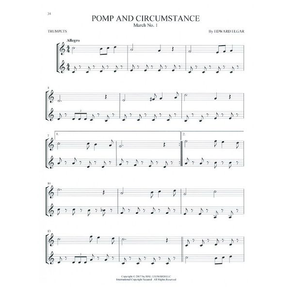 Hal Leonard Classical Themes Two Trumpets