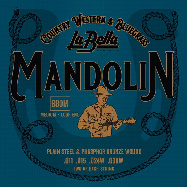 La Bella 880M Mandolin Ph.Br. Medium