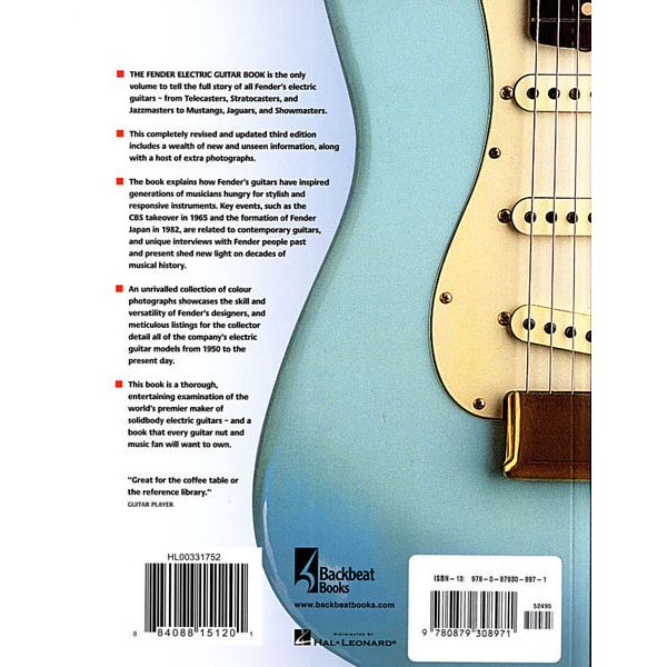Backbeat Books Fender Electric Guitar Book