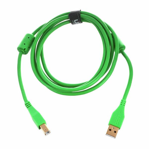 UDG Cavo USB 2.0 C A B Ottimizzato Audio - 1,5m, Connettori Placcati Oro, Ferrite, Rosso, Per Interfacce Audio, Microfoni, Tastiere