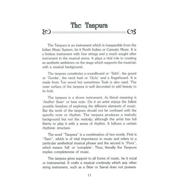 Pankaj Publications Handbook of Tanpura