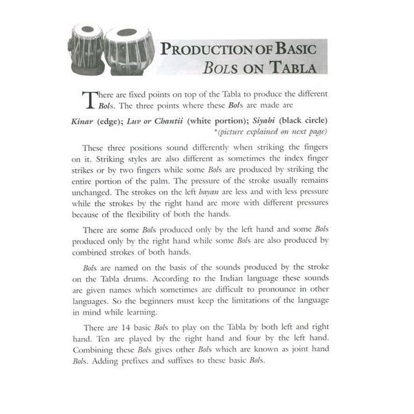 Pankaj Publications Learn to Play Tabla & Handbook