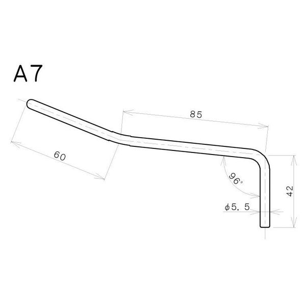 Gotoh A7 Tremolo Bar Chrome