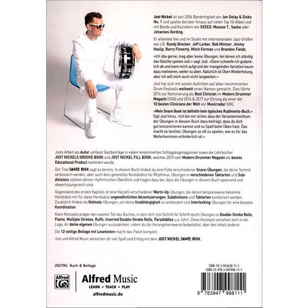 Alfred Music Publishing Jost Nickel Snare Book German