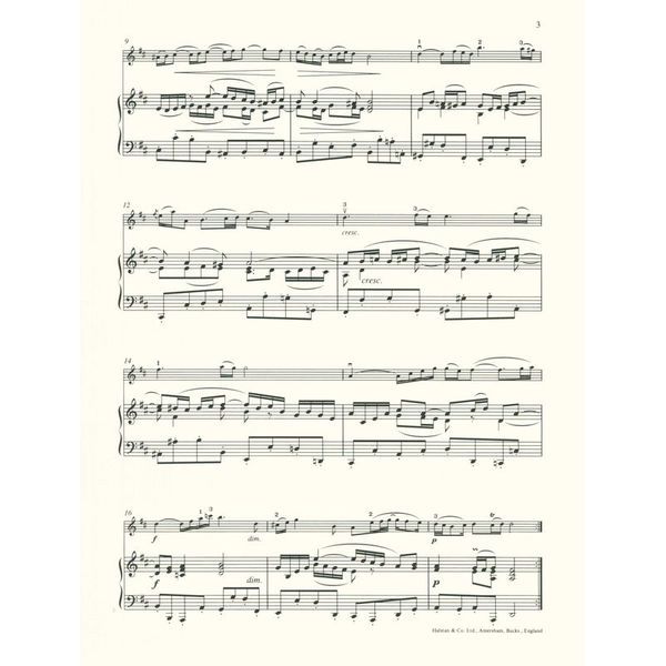 Edition Peters Bach Air D-Dur Violin/Piano