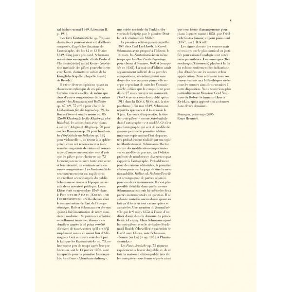 Henle Verlag Schumann Fantasiestücke Cl