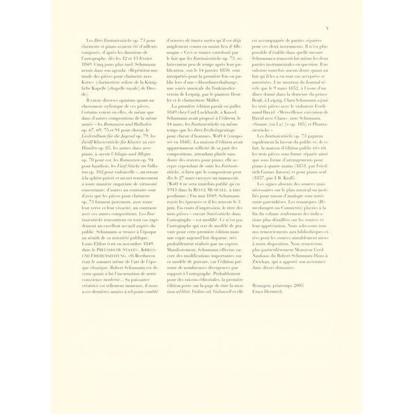 Henle Verlag Schumann Fantasiestücke Cl