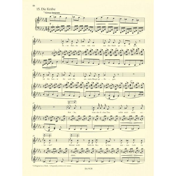 Bärenreiter Schubert Winterreise Mittel