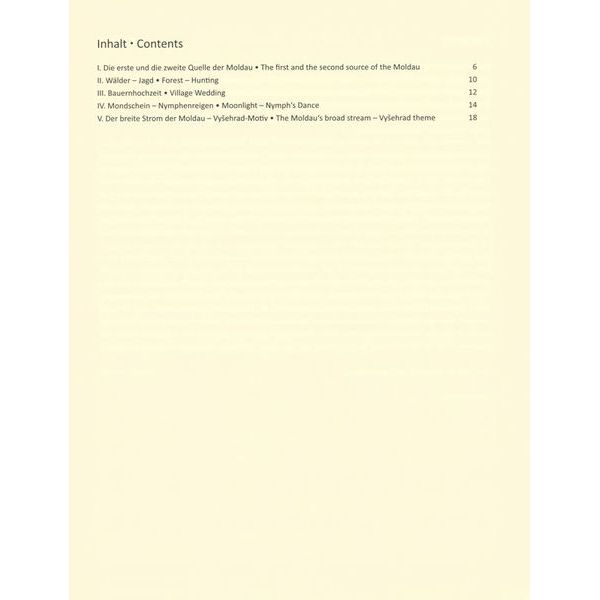 Bärenreiter Smetana Die Moldau 2 Flutes