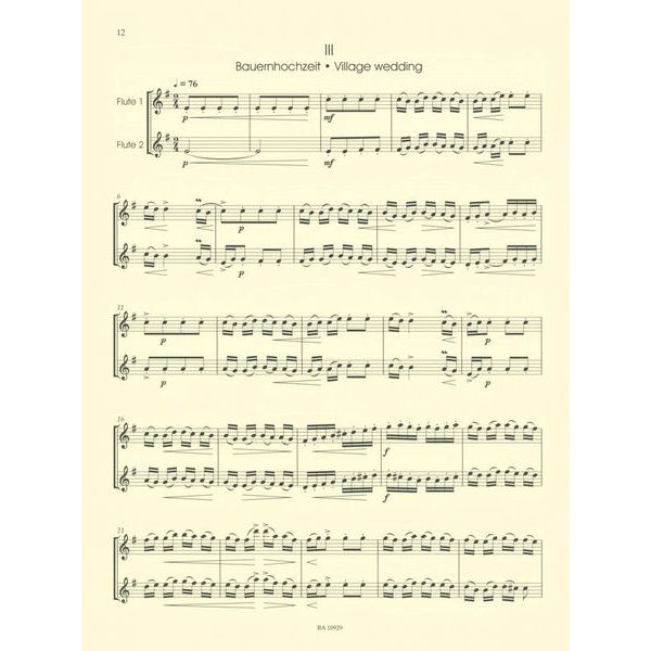 Bärenreiter Smetana Die Moldau 2 Flutes