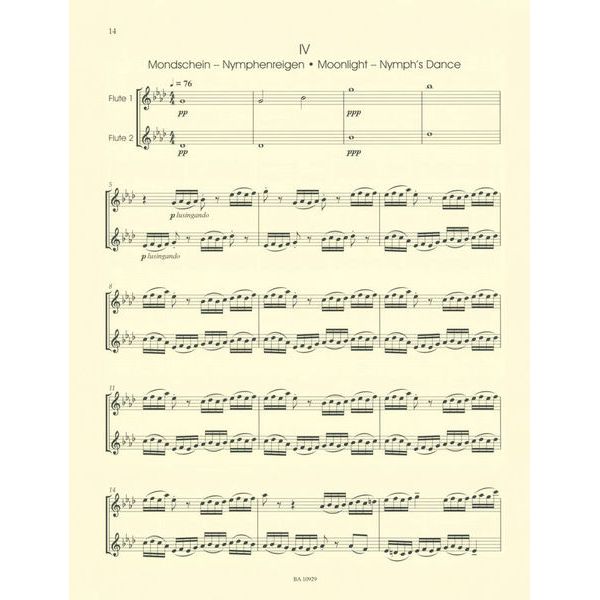 Bärenreiter Smetana Die Moldau 2 Flutes