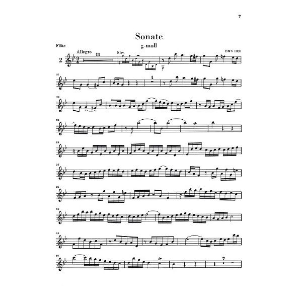 Henle Verlag Bach Flötensonaten 2