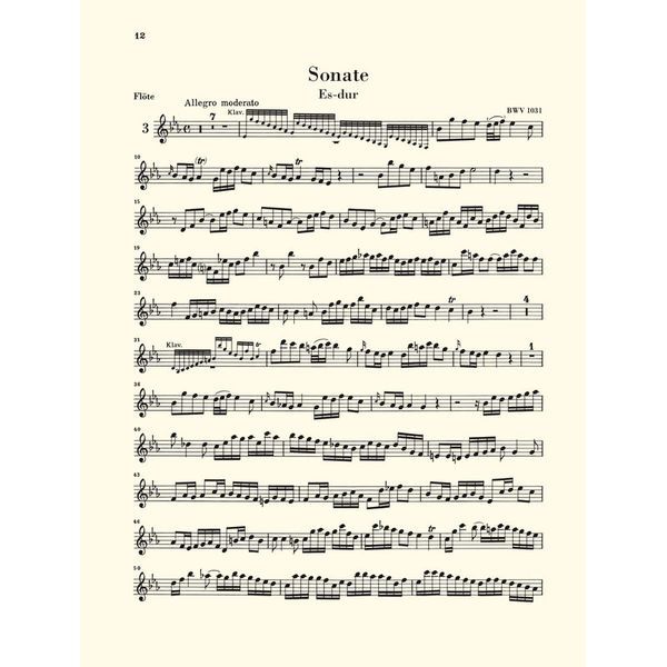 Henle Verlag Bach Flötensonaten 2