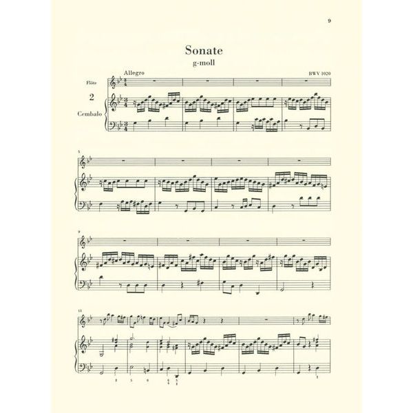 Henle Verlag Bach Flötensonaten 2