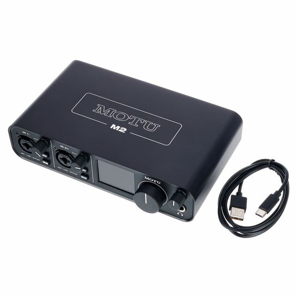 Motu M2 2x2 USB-C Audio Interface with XLR-XLR Cable Bundle