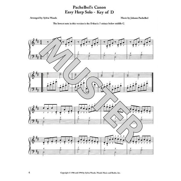 Hal Leonard Pachelbel Canon Harp
