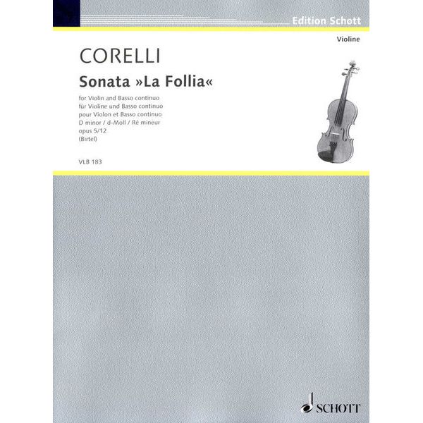 Schott Corelli La Follia Violin