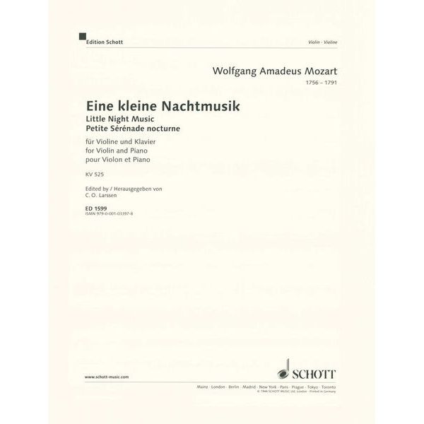 Schott Mozart Eine kleine Nachtmusik