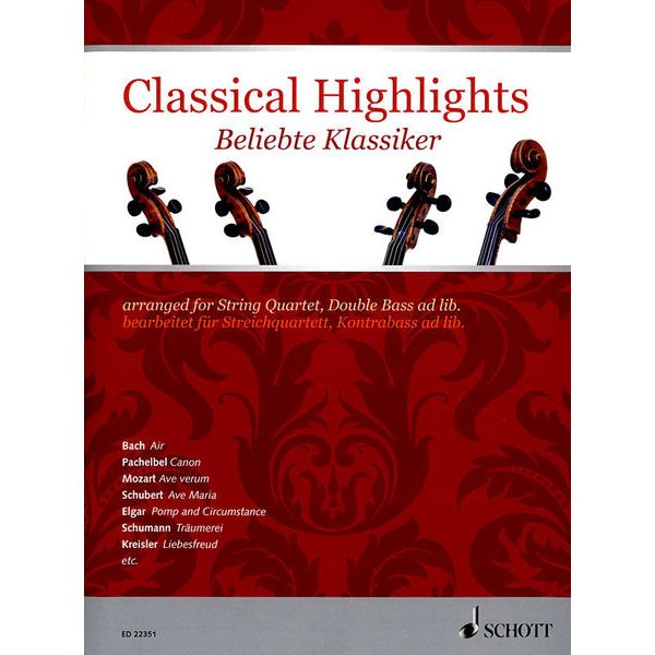 Schott Classical Highlights Quartet