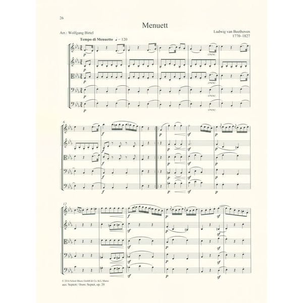 Schott Classical Highlights Quartet