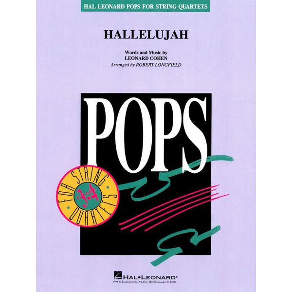 Hal Leonard L. Cohen Hallelujah String Qt.