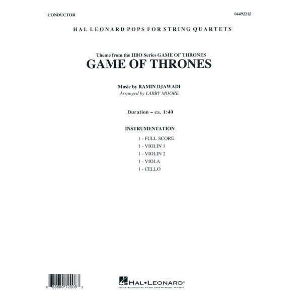 Hal Leonard Game Of Thrones String Qt.
