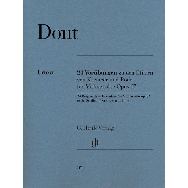 Henle Verlag Dont 24 Vorübungen zu Kreutzer