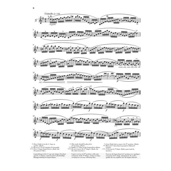 Henle Verlag Rode 24 Caprices Violin
