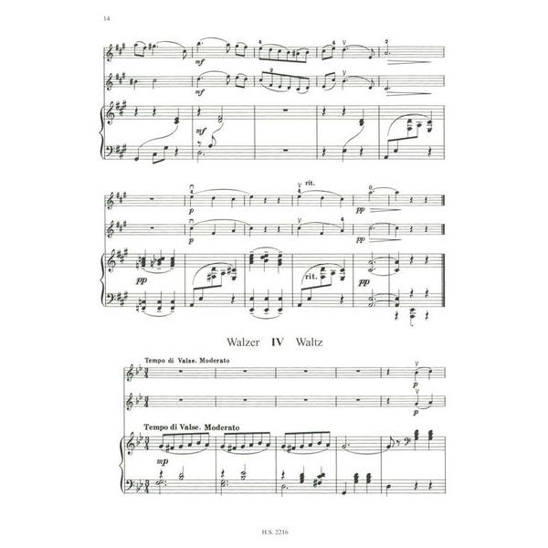 Sikorski Musikverlage Schostakowitsch 5 Stücke VL