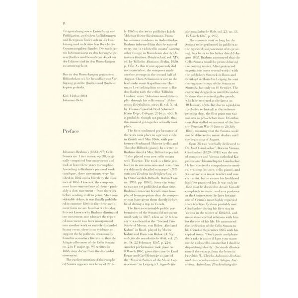 Henle Verlag Brahms Sonate e-moll Cello