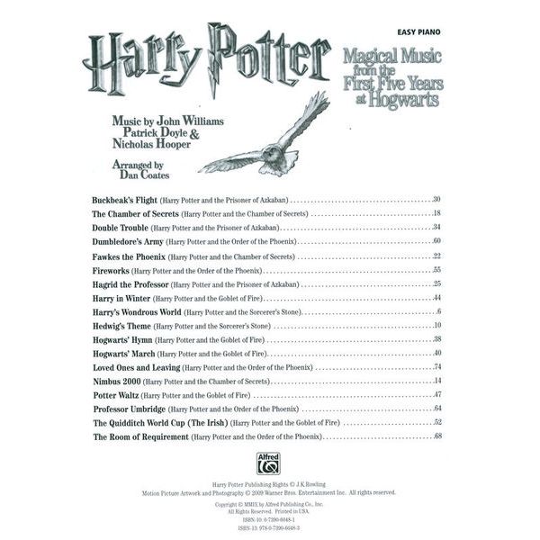 Alfred Music Publishing Harry Potter Magical Easy