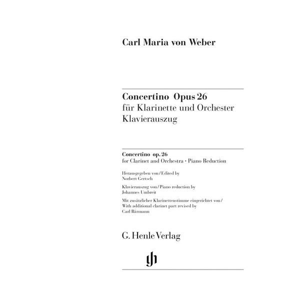 Henle Verlag Weber Concertino op.26