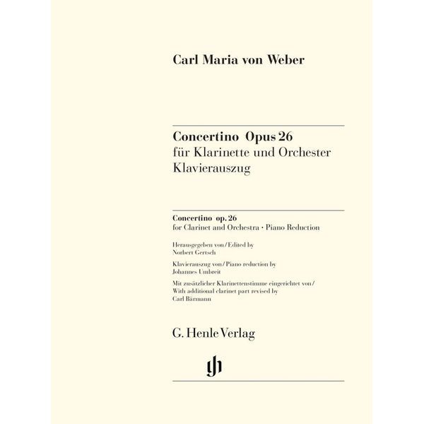 Henle Verlag Weber Concertino op.26