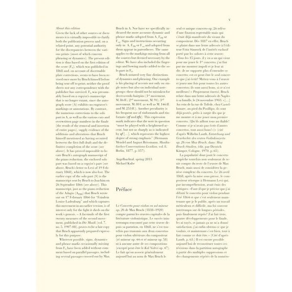 Henle Verlag Bruch Violinkonzert g-moll