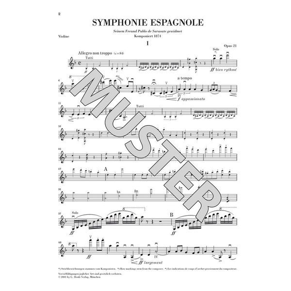 Henle Verlag Lalo Symphonie espagnole