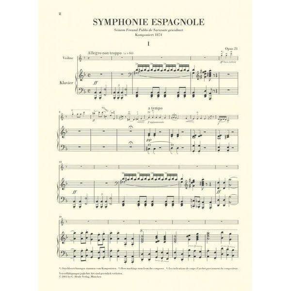 Henle Verlag Lalo Symphonie espagnole