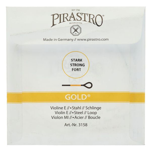 Pirastro Gold E Violin 4/4 SLG strong