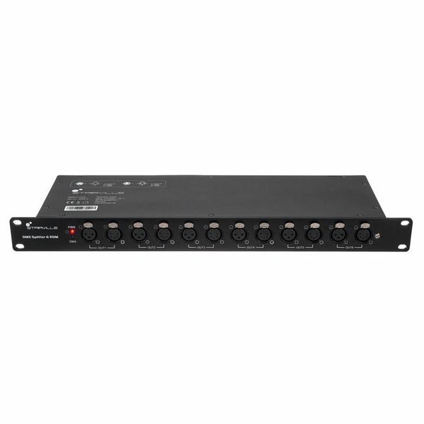 V-Show 6 Way Isolated DMX Splitter - 6 Branch Universal Splitter Amplifier  Distributor 3Pin Outputs for DMX Signals.