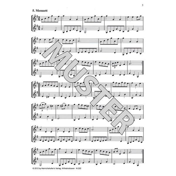 Heinrichshofen Verlag Bach Duette Violin