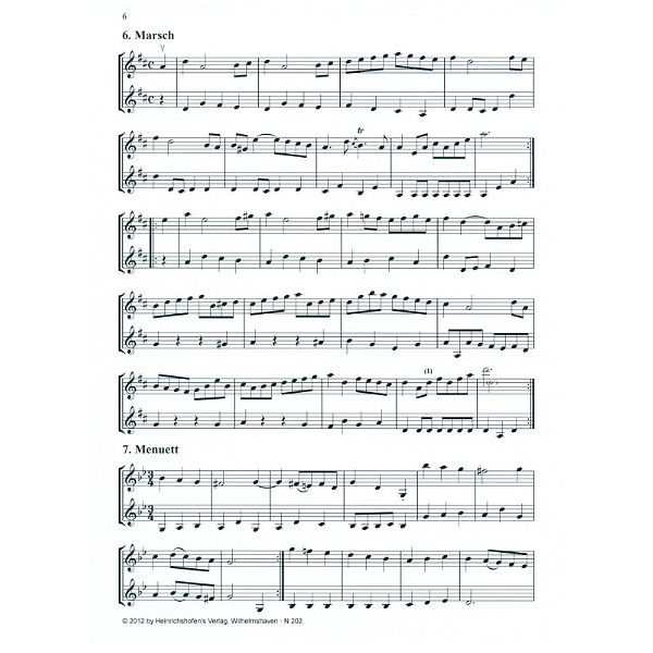 Heinrichshofen Verlag Bach Duette Violin