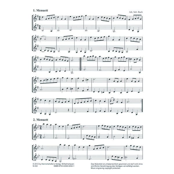 Heinrichshofen Verlag Bach Duette Violin