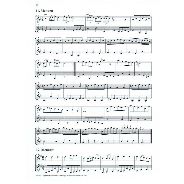 Heinrichshofen Verlag Bach Duette Violin