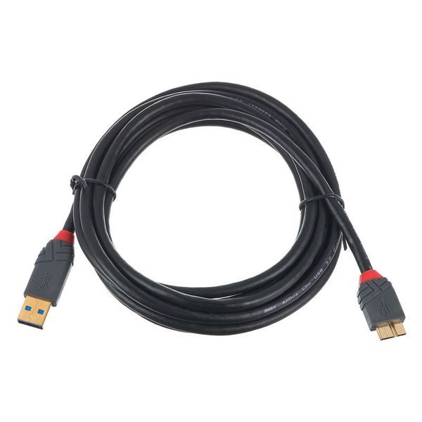 Cable USB 3.0, Micro B / A, 3 m